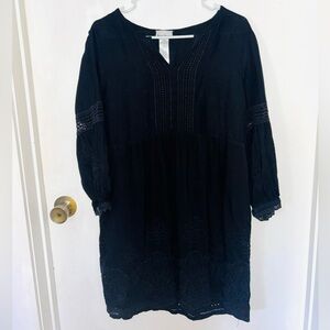Tommy Bahama Black Long Sleeve Dress